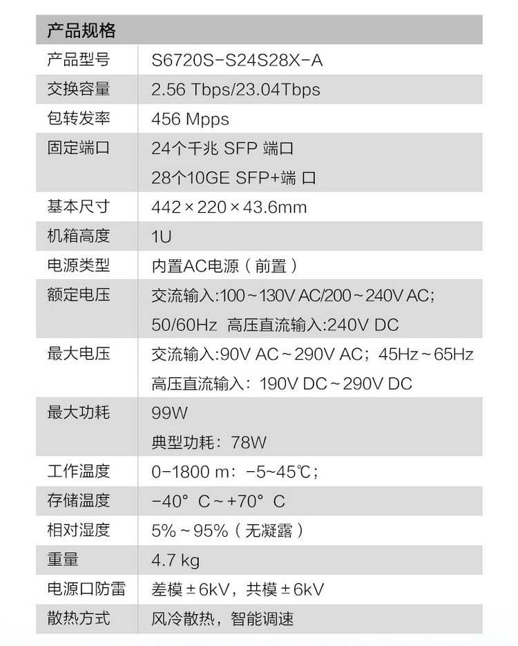 華為交換機