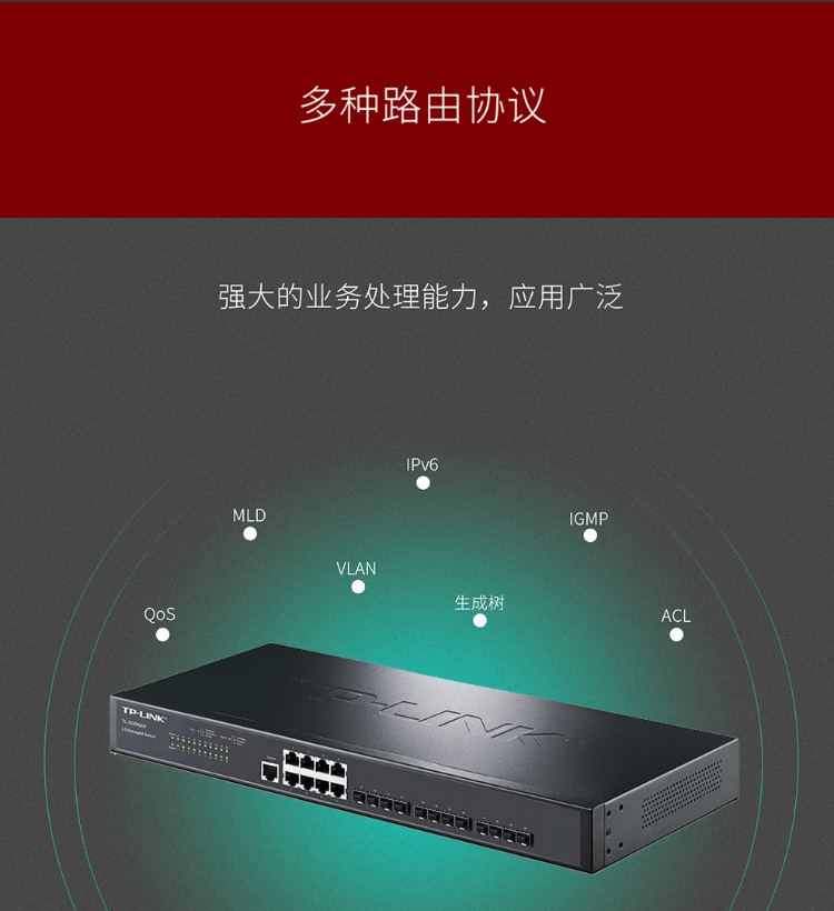 TPlink 20口全千兆企業(yè)級三層網(wǎng)管交換機