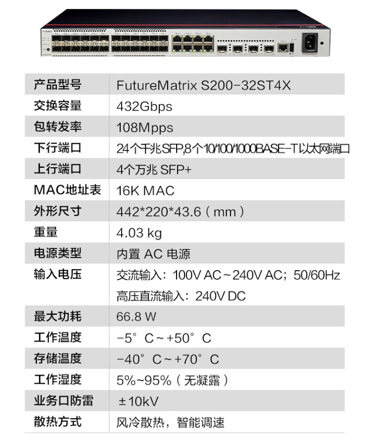 華為數(shù)通智選 S200-32ST4X 企業(yè)交換機