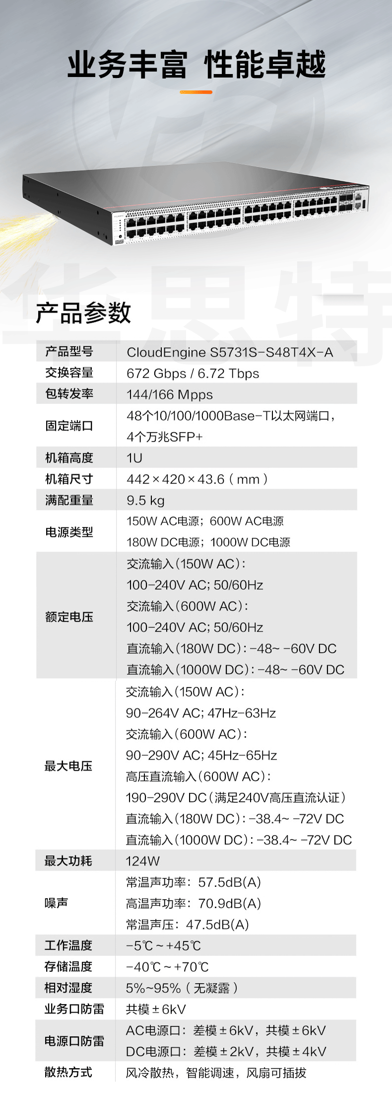 華為交換機(jī) S5731S-S48T4X-A