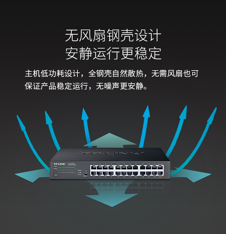 TP-LINK TL-SG1024DT 24口交換機