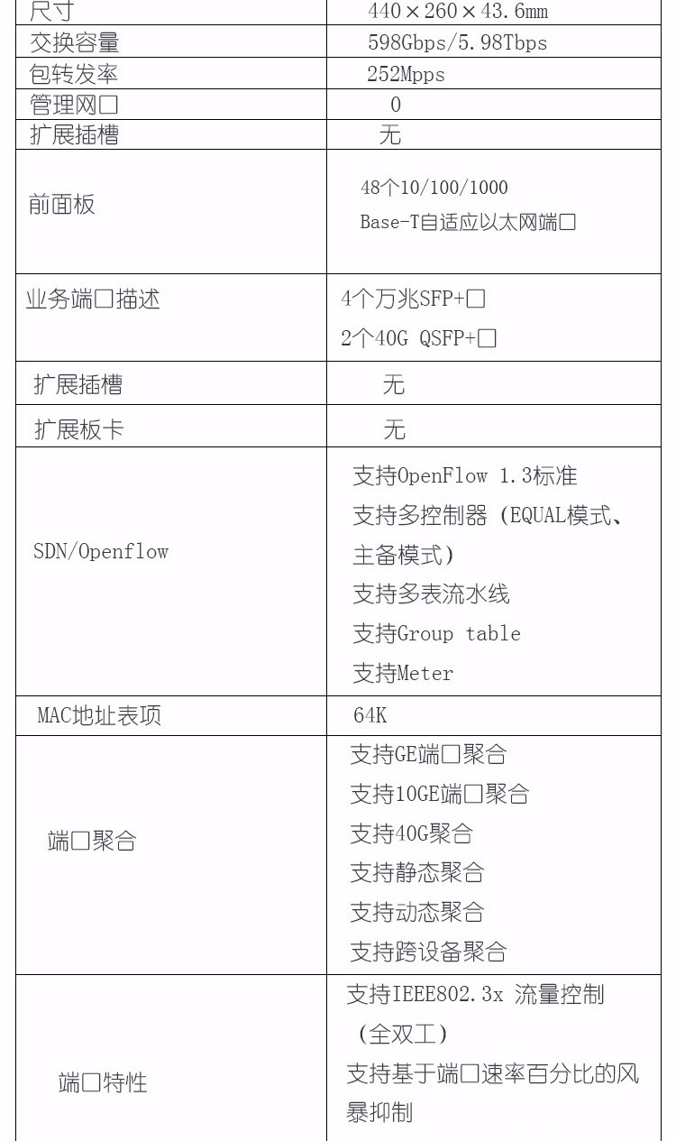 華三 LS-5560-54S-EI 核心交換機