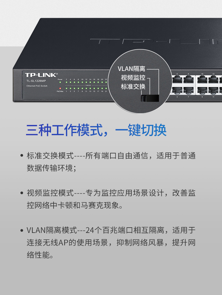 TP-LINK TL-SL1226 千兆上聯(lián)非網(wǎng)管以太網(wǎng)交換機(jī)